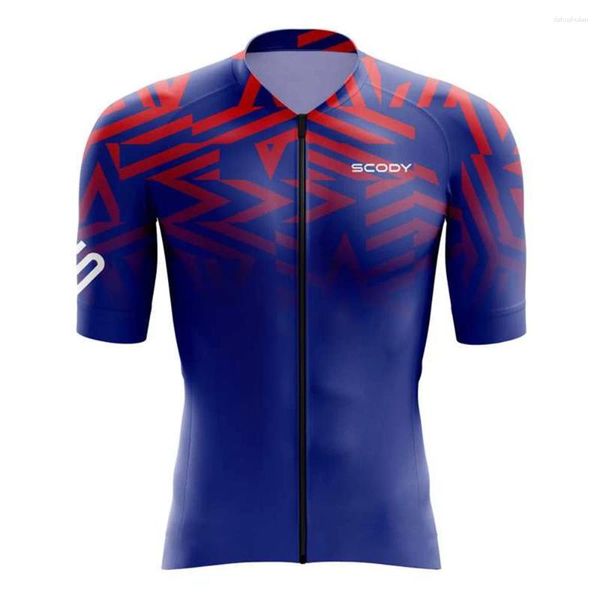 Chaquetas de carreras para hombre, ropa de bicicleta ligera de alta absorción, camisetas de manga corta para entrenamiento, camiseta de ciclismo transpirable, camiseta de carretera MTB