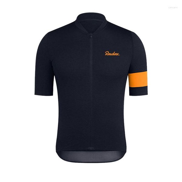 Vestes de course hommes manches courtes cyclisme maillot 2023 été mode vêtements haute qualité vtt vélo de route uniforme Triathlon sport