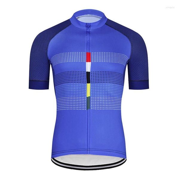 Giacche da corsa Uomo Abbigliamento estivo da mountain bike Abbigliamento da bicicletta MTB Camicia da ciclismo Maglia da motocross vintage Strada