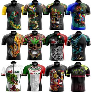 Chaquetas de carreras México hombres ciclismo Jersey MTB Maillot bicicleta camisa cuesta abajo alta calidad Pro equipo Tricota bicicleta de montaña ropa