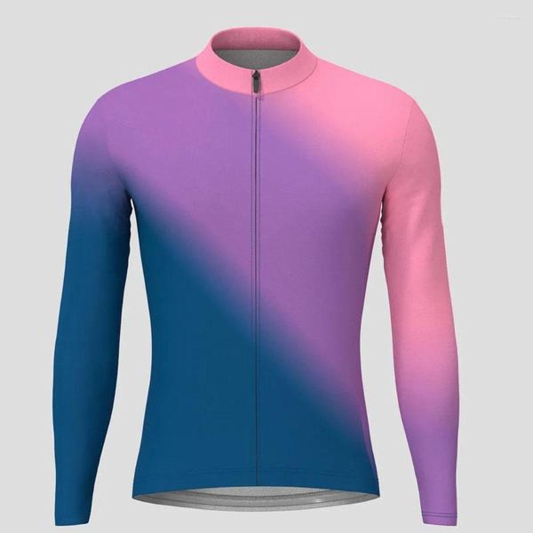 Vestes de course Minimal Fade Cyclisme Jersey Hauts à manches longues Vélo VTT Descente Chemise Route Vélo Équipe Vêtements de sport d'été