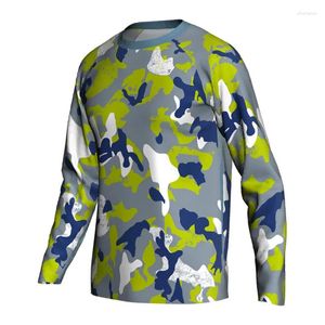 Vestes de course Motocross Cycling Jersey Motorcycle Bicycle Camo Long Shirt Bike Downhill Wear Sleeve Green Blue Mountain Veste