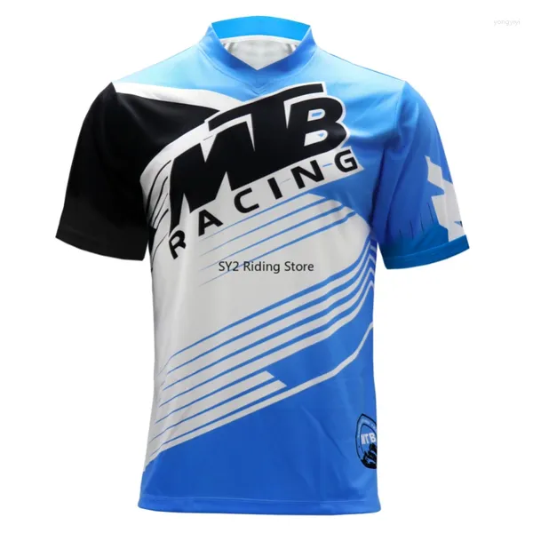 Vestes de course Motorcycle Femmes Shirt Mountain Bike Downhill Jerseys Cycling Jersey Mtb Man's Short à manches