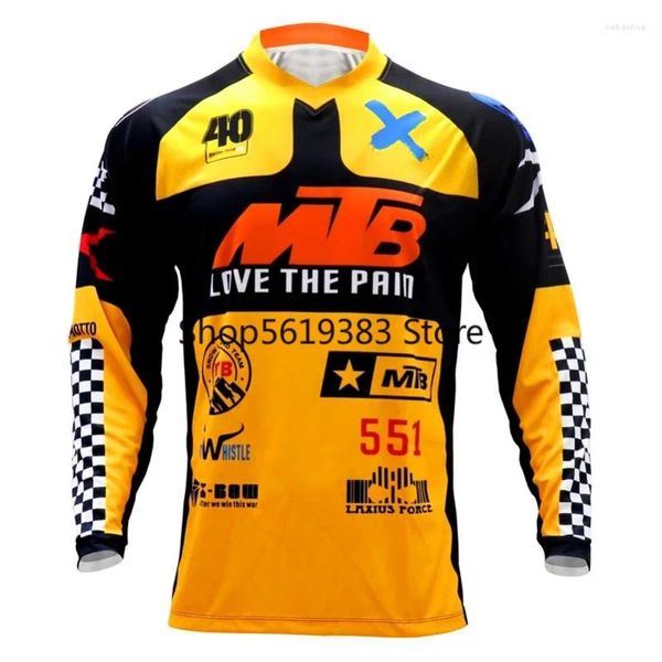 Racing Jackets MTB Downhill Jersey Motocross Manga larga Moto Cycling Ropa Mx DH Camisa de ropa