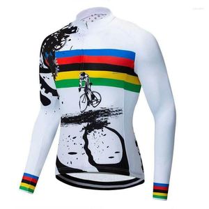 Racing Jackets MTB Off Road Clothing Quick Drying Mountain Bike Tops Heren Long Sleeve Shirts 2022 EST Design Cycling Jerseys