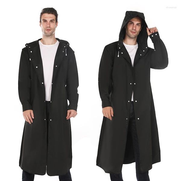 Vestes de course imperméable en plein air cyclisme hommes une pièce adulte veste de pluie imperméable à capuche manteau de pluie randonnée EVA Camping coupe-vent