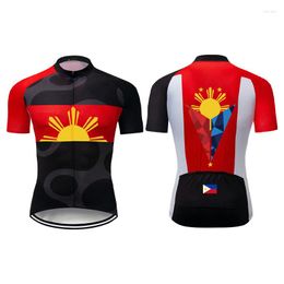 Vestes de course Philippines Bike Jacket Short Sleeve Wear MTB Pull Road Coat CyclingBicycle Shirt Top Clothing Trail Jersey Sport Roadbike