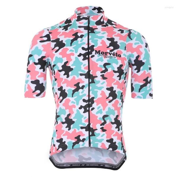 Chaquetas de carreras rosa negro azul ciclismo Jersey hombres 2023 última llegada MTB bicicleta de carretera ropa de montar ropa transpirable camiseta deportiva CoolMax