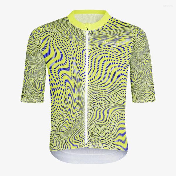 Vestes de course pns solitude midsummer cycling jersey polyester été manche courte sèche rapide de vélo de route respirant