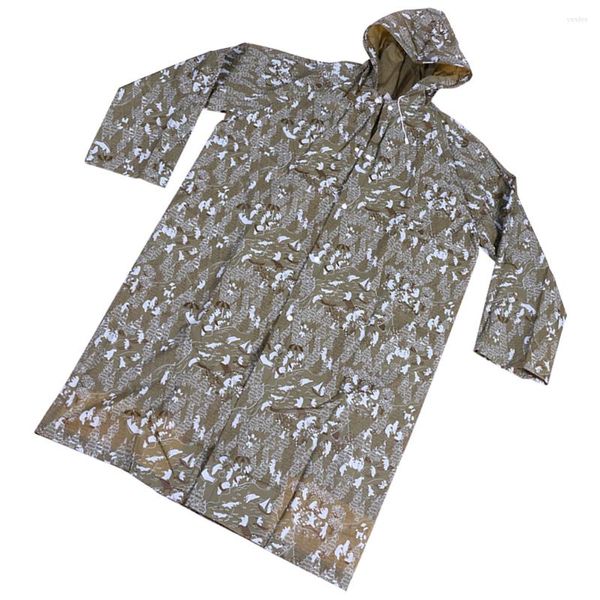 Chaquetas de carreras Chubasquero portátil Hombres Capuchas con capucha Mangas Adultos Poncho Mujeres Camo Cazadora