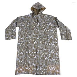 Vestes de course Imperméable portable Manteau de pluie réutilisable avec capuches et manches Ponchos pour adultes