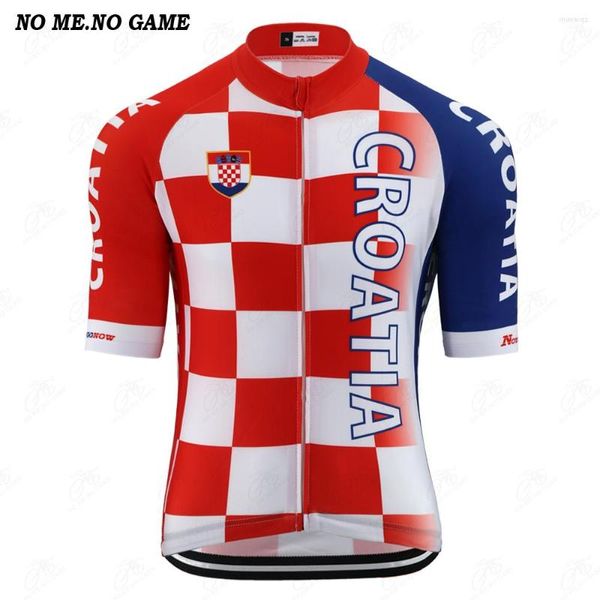 Vestes de course Pro Croatie équipe nationale maillot de cyclisme hommes manches courtes vélo de route vêtements de vélo vtt Ropa