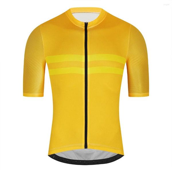 Jaquetas de corrida Pro Ciclismo Jersey Homens Aero Bicicleta Leve MTB Processo Sem Costura Roupas Camisa