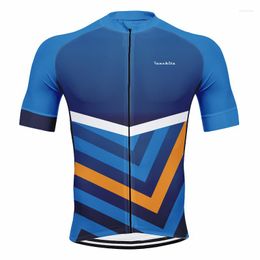 Racing Jackets Pro Team Runchita Summer Cycling Jersey Shirts korte mouw voor mannen snel droge MTB mountainbike riding kleding
