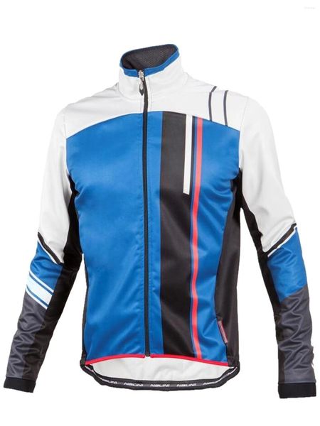 Vestes de course de qualité pour hommes, maillot de cyclisme à manches longues, polaire thermique pour l'hiver frais, vêtements de vélo
