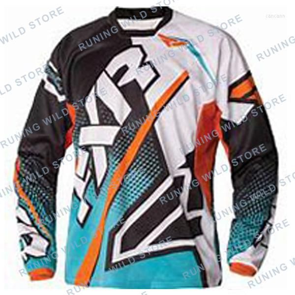 Vestes de course maillot de course pour hommes Motocross/MX/ATV//VTT Dirt Bike adulte tout-terrain moto t-shirt