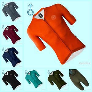 Racing Vestes RC Team Victory Chimp Maillot De Cyclisme Hommes 2023 Solide Couleur Style VTT D'été À Manches Courtes Cycle Chemise Pure Orange Vélo Équitation T