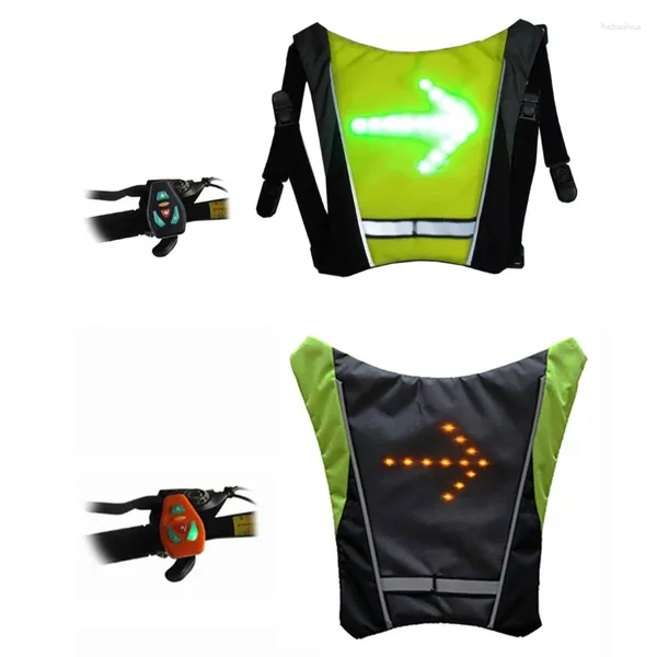 Vestes de course gilet réfléchissant direction clignotant lumières étanche USB rechargeable