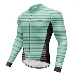Vestes de course Runchita VTT Jersey Respirant À Manches Longues Cyclisme Impression Vêtements De Vélo Pour Hommes Séchage Rapide VTT Vêtements