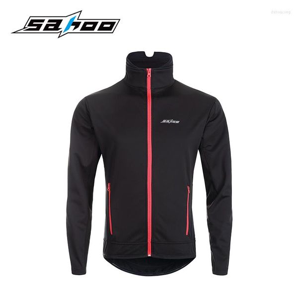 Vestes de course Sahoo à manches longues vélo veste de cyclisme hommes polaire coupe-vent imperméable Ciclismo respirant vélo de route