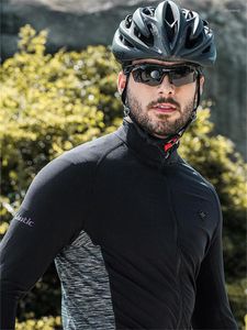 Vestes de course Santic automne hiver veste de cyclisme hommes à manches longues polaire thermique coupe-vent manteau de vélo vêtements de vélo vêtements de sport