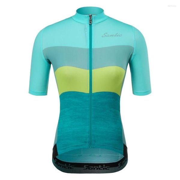 Chaquetas de carreras Santic Ciclismo Jerseys Verano Mujer Deportes Top Carretera MTB Transpirable Secado Rápido