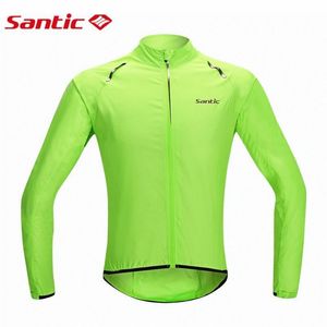 Vestes de course Santic Maillot de cyclisme imperméable Veste de pluie Ropa Ciclismo / Coupe-vent Coupe-vent Vêtements de vélo VTT Vélo Cycle Imperméable