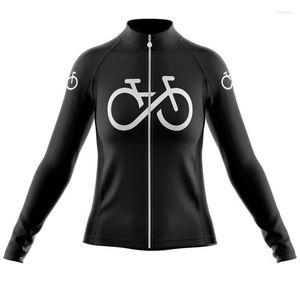 Vestes de course SPTGRVO Chemise de cyclisme à manches longues pour femmes Lady Sport de plein air Vêtements d'équitation Vêtements de vélo Blusa Ciclismo Feminina Vélo