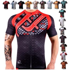 Vestes de course Été 2024 Jersey Cycling Mtb Uniform Bicycle Clothing Bike porter des vêtements pour hommes courts