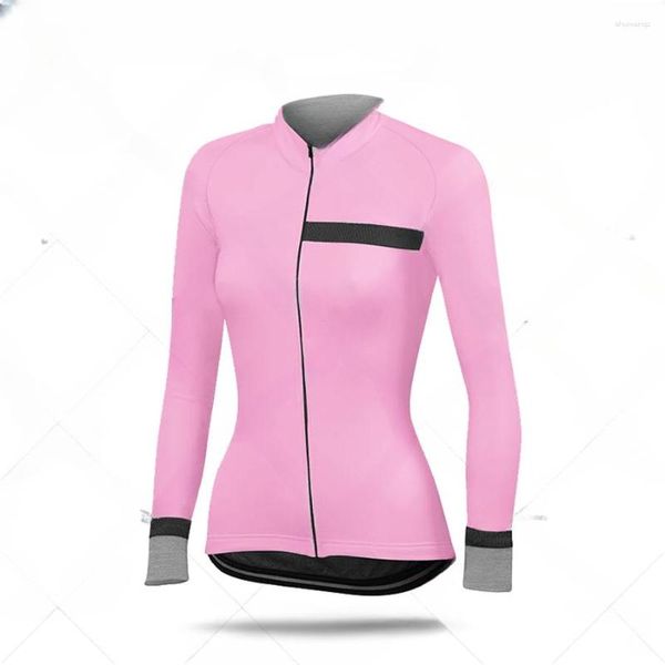 Chaquetas de carreras ciclismo jersey jersey termal de manga larga dama mtb ropa de entrenamiento uniforme