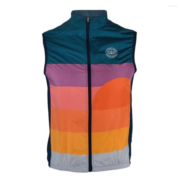 Chaquetas de carreras Chaleco de ciclismo para hombre de verano Sin mangas Bicicleta Chaqueta a prueba de viento Victorychimp Mesh Grid Roamer MTB Gilet