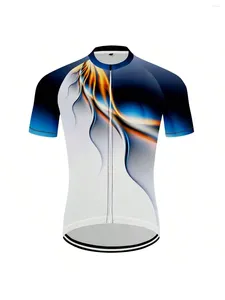 Vestes de course d'été à manches courtes, maillot de cyclisme pour hommes, vêtements respirants, chemise de vélo à séchage rapide, vélo de route vtt