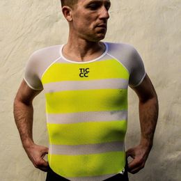 Racing Jackets TICC Men's Pro 2023 Bike Cool Mesh Superlight Cycling Base Lagen Fietsen Fiets met korte mouwen Shirt Breathable Underwear Jersey