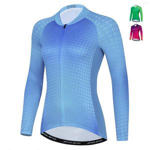 Racing Jackets Ufobike Cycling Jersey Women MTB Bicycle Team Shirts Men Men Lange Mouw Fietsen Dragen Zomercycluskleding