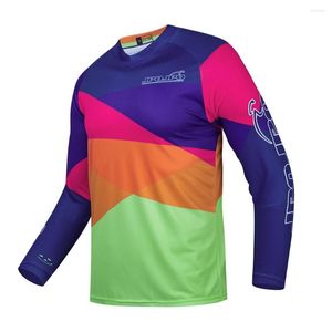 Vestes de course ufobike masculin de montagne team pro vélo jersey manche à manches longues de cyclistes en bas de chemises de motocross respirant