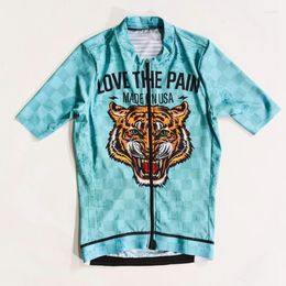 Racing Jackets USA Pro Team Love the Pain Summer Hen's Sweatshirt Short Sleeve Bike Shirt Maillot Cycling Sports Top Ciclismo Hombre