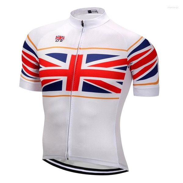 Vestes de course Weimostar 2023 Pro Team drapeau britannique vélo cyclisme vêtements Sport maillot chemise hommes respirant vtt vélo de route