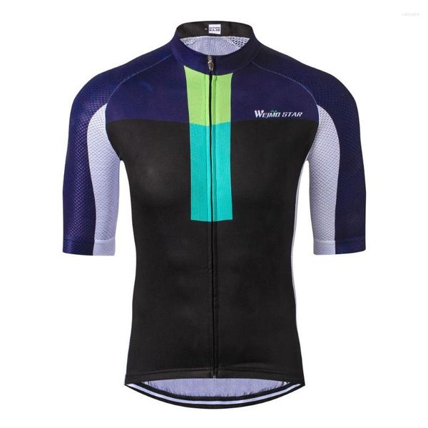 Vestes de course Weimostar été hommes cyclisme vélo vélo demi manches Jersey Top vêtements de sport S-XXXL