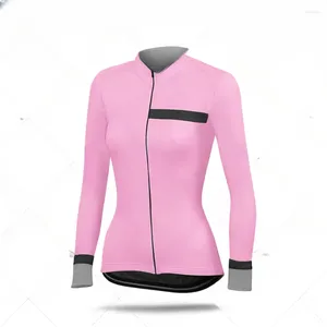 Racing jassen vrouw zomer fietsen jersey thermische kleding met lange mouwen dame mtb kleding training uniform