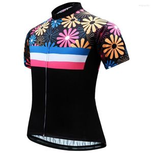 Chaquetas de carreras, Jersey de ciclismo para mujer, camisetas de manga corta para bicicleta de montaña, bolsillos con cremallera completa para MTB, ropa de venta al por mayor