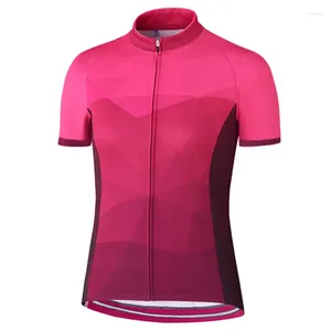 Vestes de course Femmes Pro Sport Route Cyclisme Jersey Veste VTT Vélo Respirant Anti-sueur Chemise Maillot Extérieur Été Femmes Élégance