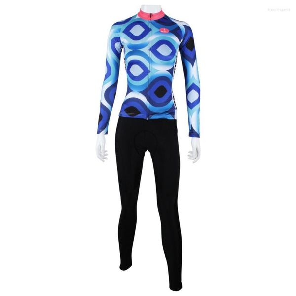 Chaquetas de carreras para mujer Blue Eye Jersey de ciclismo de manga larga Ropa de primavera y verano XS-XXL MTB Conjuntos de bicicleta de montaña