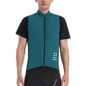 Vestes de course WOSAWE Gilet de cyclisme réfléchissant sécurité vélo vêtements hommes Gilet coupe vent vtt vélo dos respirant maille sans manches