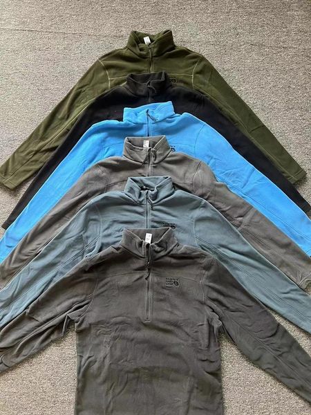 Vestes de course Yue produit vis Hao veste polaire chaude d'alpinisme en plein air Polartec200 épais semi-fermé à glissière pour la chaleur