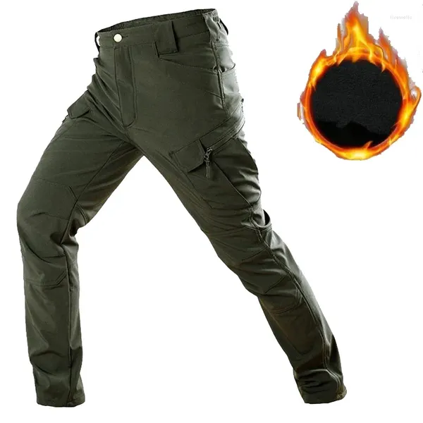 Pantalons de course Vêtements de vélo Vêtements de vélo pour hommes Polaire d'hiver Cyclisme Route VTT Pantalon Vêtements de vélo de descente Pantalons tactiques chauds imperméables