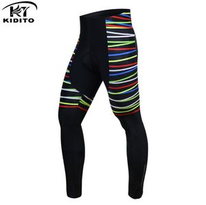 Pantalon de course KIDITOKT 2021 hiver garder au chaud cyclisme avec 3D Gel rembourré antichoc thermique vtt vélo pantalon pour hommes