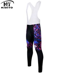 Racing Pants Kiditokt 2021 met 3D -gel met een gevlekte herfst mountainbicycle fietsen slabib broek fietspakketten vrouwen schokbestendig