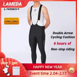 Pantalon de course lameda cyclisme homme usiste des hommes d'hiver Culotte High Elasticity Bib Mtb Soft Bike Riding