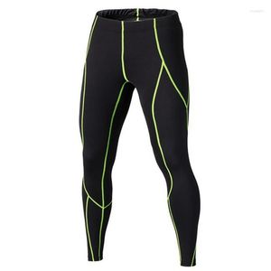 Pantalon de course hommes cyclisme serré vélo vtt long Calcetines Ciclismo Fitness Compression vélo bavoir pantalon H009