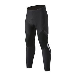 Pantalon de course Santic hiver hommes cyclisme polaire Sport réfléchissant VTT pantalon de vélo chaud